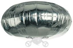 Balloon - 38" round for Tri-Turbofan Silver